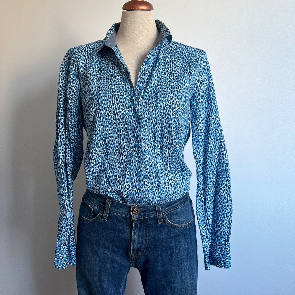 Tommy Hilfiger - Blue Button Down Long Sleeves Shirt